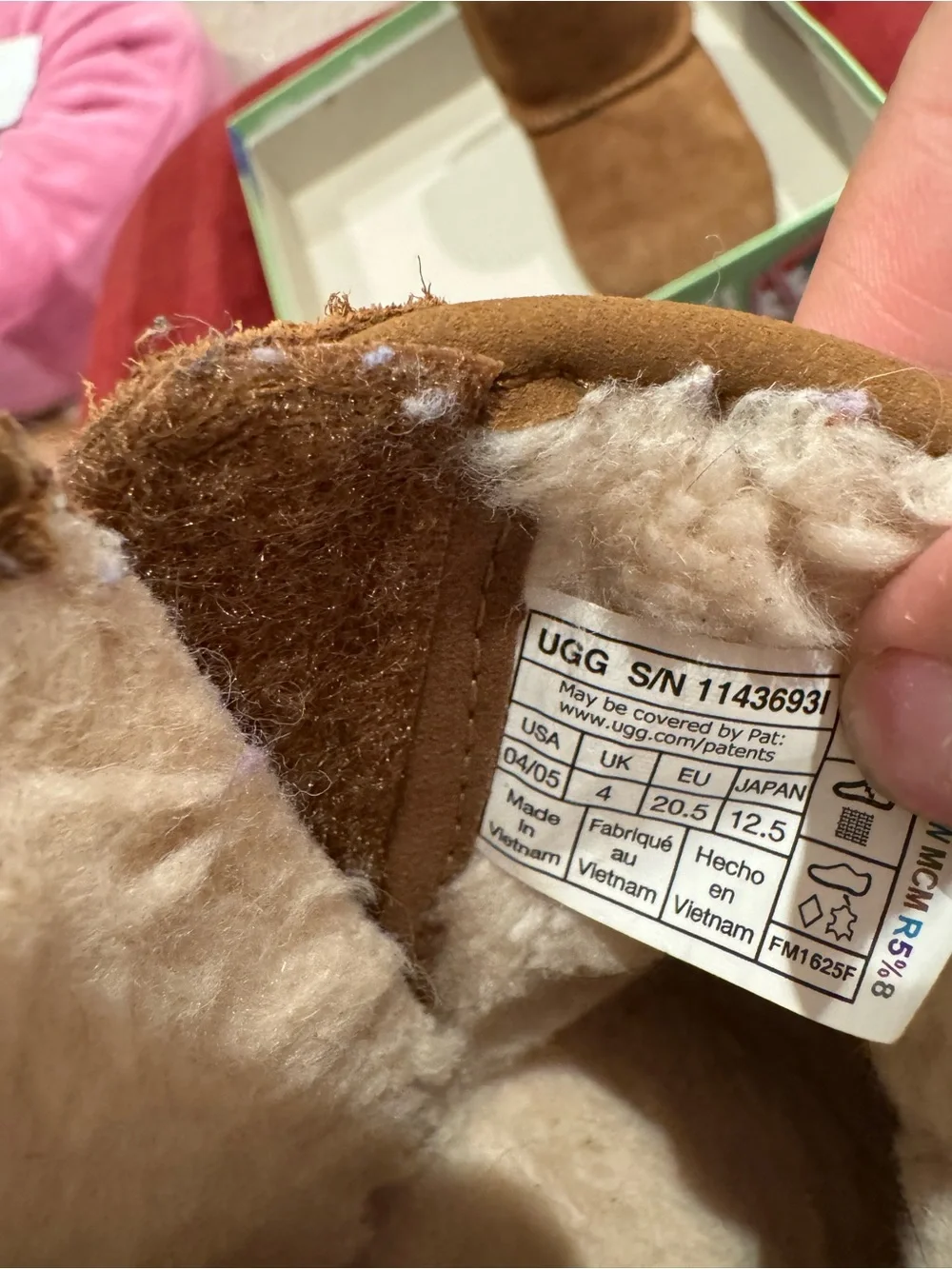 UGG Chestnut Suede Moccasin Baby Booties